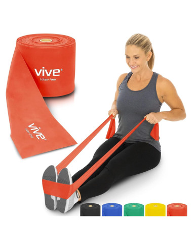 Banda de Resistencia Vive 22,86 m Sin Látex para Ejercicio