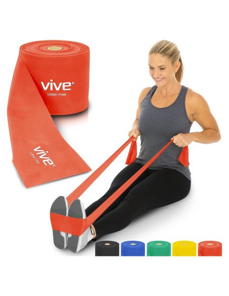 Banda de Resistencia Vive 22,86 m Sin Látex para Ejercicio