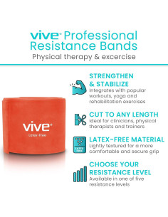 Banda de Resistencia Vive 22,86 m Sin Látex para Ejercicio 2