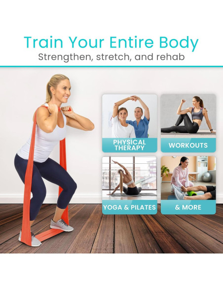 Banda de Resistencia Vive 22,86 m Sin Látex para Ejercicio