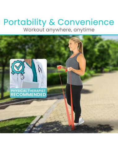 Banda de Resistencia Vive 22,86 m Sin Látex para Ejercicio