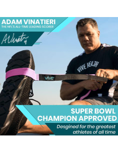 Correa de Estiramiento Vive Rosa 190,5 cm para Yoga y Pilates 2