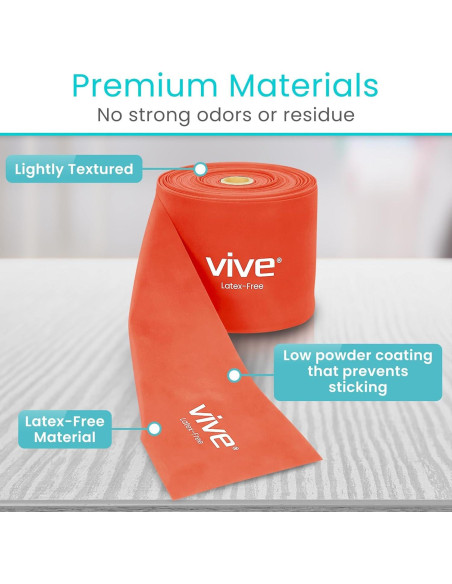 Banda de Resistencia Vive 22,86 m Sin Látex para Ejercicio