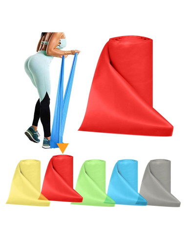 Rollos de Bandas de Resistencia Hshbxd 7.36m 5 Niveles para Ejercicio