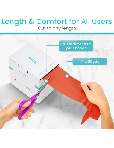 Banda de Resistencia Vive 22,86 m Sin Látex para Ejercicio