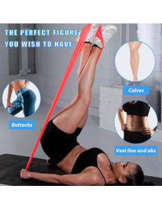 Rollos de Bandas de Resistencia Hshbxd 7.36m 5 Niveles para Ejercicio 2