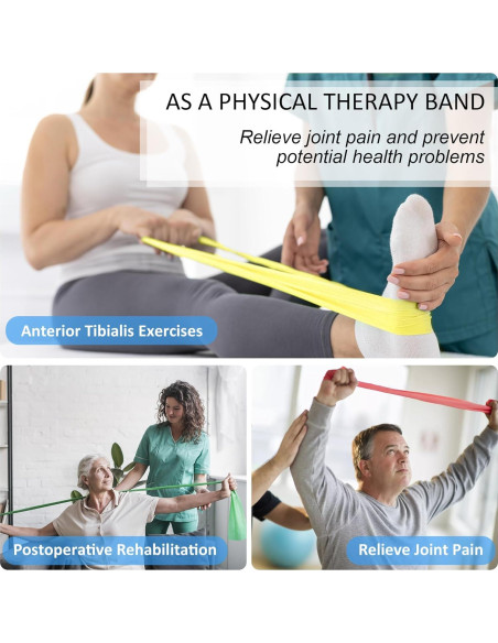 Rollos de Bandas de Resistencia Hshbxd 7.36m 5 Niveles para Ejercicio