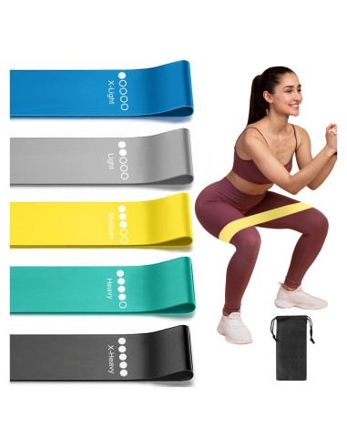 Bandas de Resistencia ROSAPOAR 5 Piezas 2.27-18.14 kg