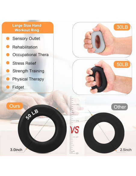 Kit de Fortalecimiento de Agarre Btfsoul - 8 Piezas Ajustables