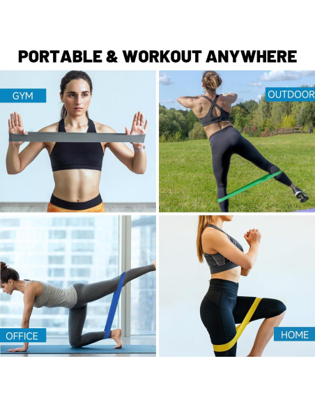 Bandas de Resistencia ROSAPOAR 5 Piezas 2.27-18.14 kg