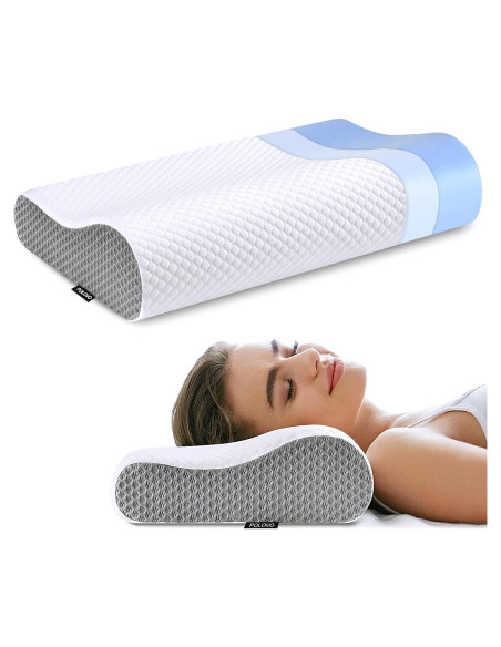 Almohada Cervical Polovo Espuma Viscoelástica 59.7x34.0 cm