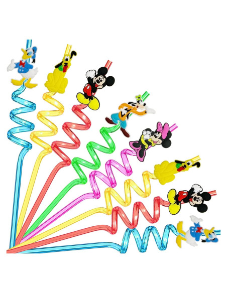 25 Pajitas Reutilizables de Ratón Einponny con Cepillos