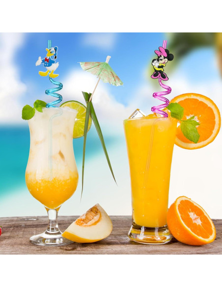 25 Pajitas Reutilizables de Ratón Einponny con Cepillos