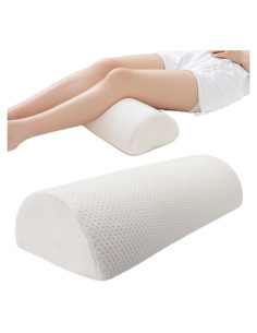 Almohada de rodilla viscoelástica AAAini blanca 47x20 cm