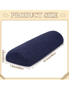 Cojín para Reposapiés Sintuff Azul Oscuro 50x20x9 cm 2