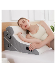 Cojín en cuña 3 PCS Longering 57 cm Alivio Dolor Espalda