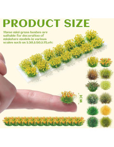 201 Piezas Terreno Miniatura Hierba Estática CraftyDream 2