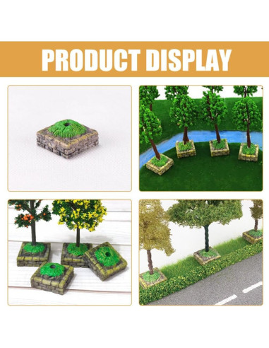 10 Piezas Mini Árboles Diorama HOODANCOS para Paisajismo