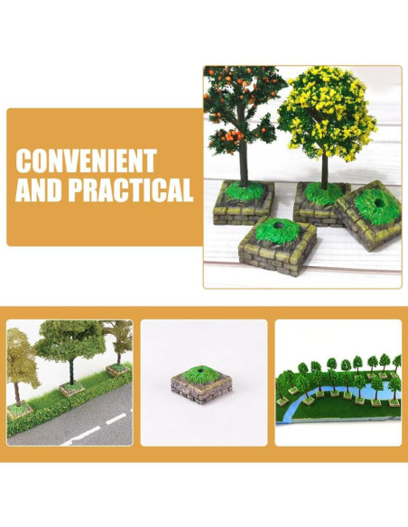 10 Piezas Mini Árboles Diorama HOODANCOS para Paisajismo