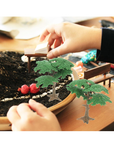 Mini Árboles de Pino Ciprés NUOBESTY - 3 Piezas 10.5 cm