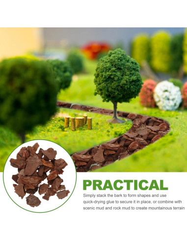Kit de Diorama COHEALI - Material de Corteza de Árbol 20x12cm