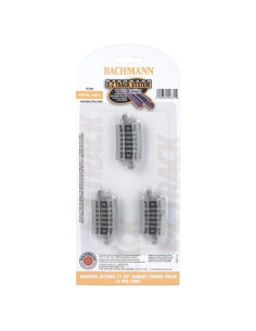 Pista Curvada E-Z Track Bachmann 11.25" Radio Escala N