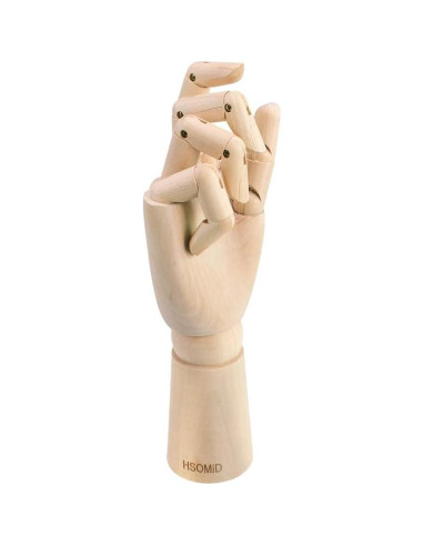 Mano de Madera Flexible HSOMiD 25,4 cm para Artistas