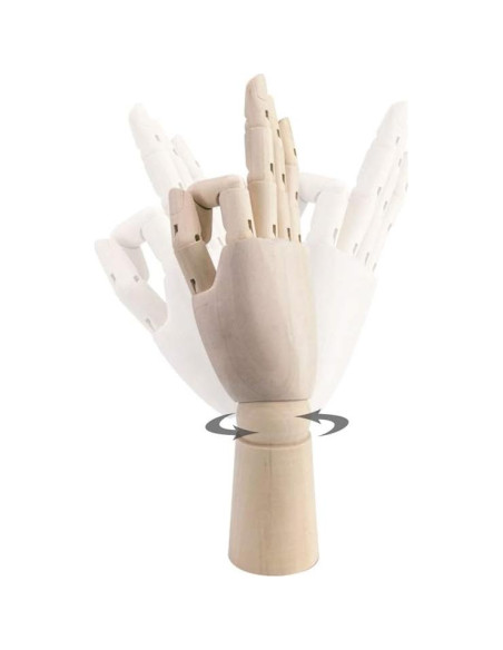 Mano de Madera Flexible HSOMiD 25,4 cm para Artistas