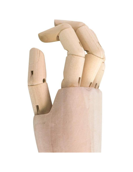 Mano de Madera Flexible HSOMiD 25,4 cm para Artistas