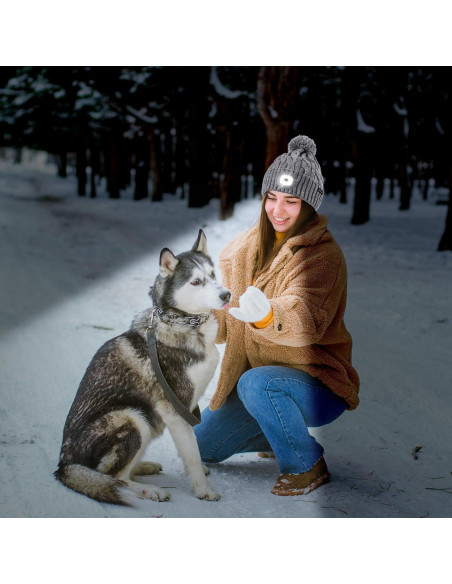 Gorro de Invierno Unisex Etsfmoa con Luz LED Recargable Gorro de Invierno Unisex Etsfmoa con Luz LED Recargable