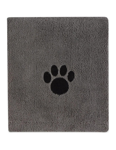 Toalla de Baño para Mascotas Bone Dry Microfibra 104x60 cm Gris