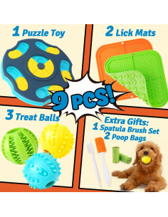 Juego de Rompecabezas para Perros Forfon 9 Piezas Enriquecimiento 2