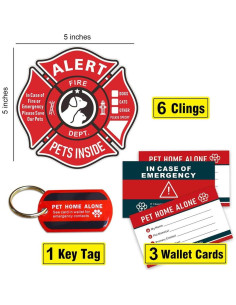 Calcomanías de Alerta para Mascotas WINGKIND - Kit de 6 2