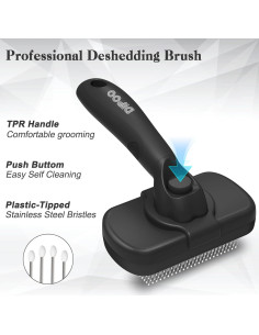 Cepillo Autolimpiante Dipoo para Mascotas Pelo Largo y Corto 2