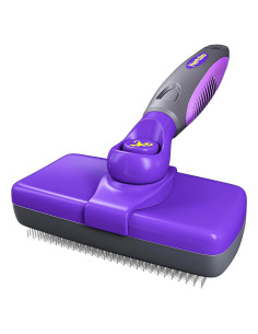 Cepillo Autolimpiante Hertzko para Perros y Gatos - Púrpura