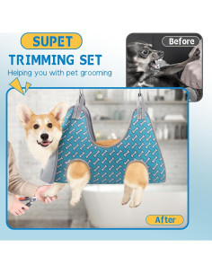 Hamaca de Aseo para Perros Supet Azul Coral S 7-10.2cm 2