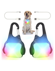 Luces LED para Perros BLBS - Collar Recargable IP65 2 Pzas