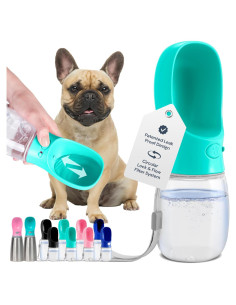 Botella de Agua Portátil MalsiPree 354ml Azul para Perros