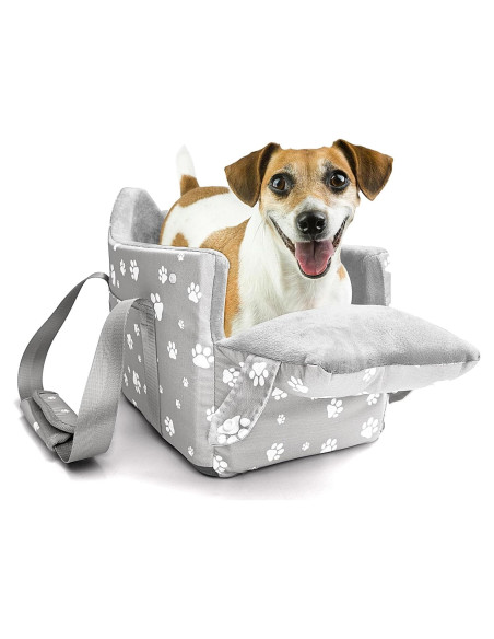Asiento de Coche para Perros Cullaby Gris hasta 6.8 kg