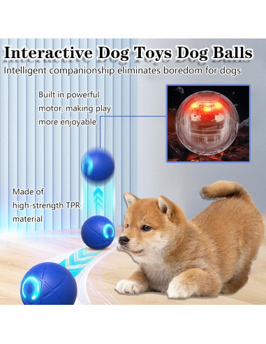 Bola Interactiva para Perros KoovDem 5,2 cm Recargable