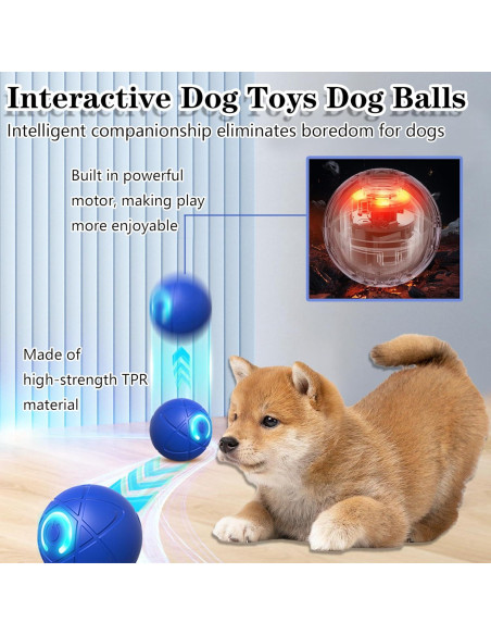 Bola Interactiva para Perros KoovDem 5,2 cm Recargable