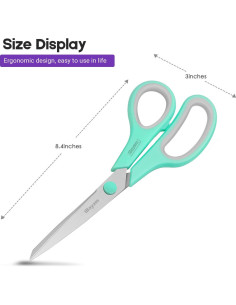 Tijeras Multiusos iBayam 20 cm Paquete de 3 Ergonómicas 2