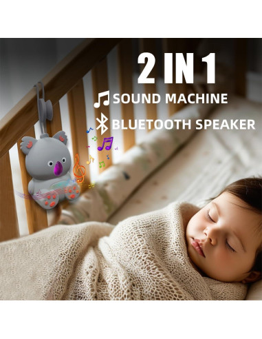 Máquina de Sonido para Bebés JUNFU J923 con Bluetooth y Luz