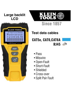Kit de Prueba de Cable Klein Tools 80072 con Crimpadora y Conectores 2