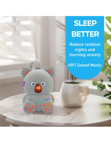 Máquina de Sonido para Bebés JUNFU J923 con Bluetooth y Luz