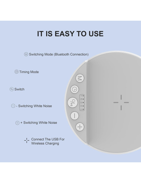 Máquina de Sonido Rorense SM06 con Cargador Inalámbrico