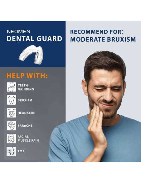 Protector Bucal Moldable Neomen para Rechinar Dientes - 4 Pzs