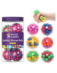 Bolas Antiestrés Squishy Suministros Especiales - Paquete 6