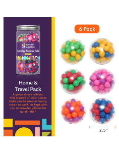 Bolas Antiestrés Squishy Suministros Especiales - Paquete 6 2