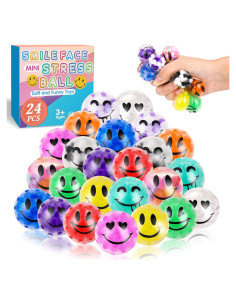 Paquete de 24 Pelotas Antiestrés VESPRO 3,51 cm para Adultos